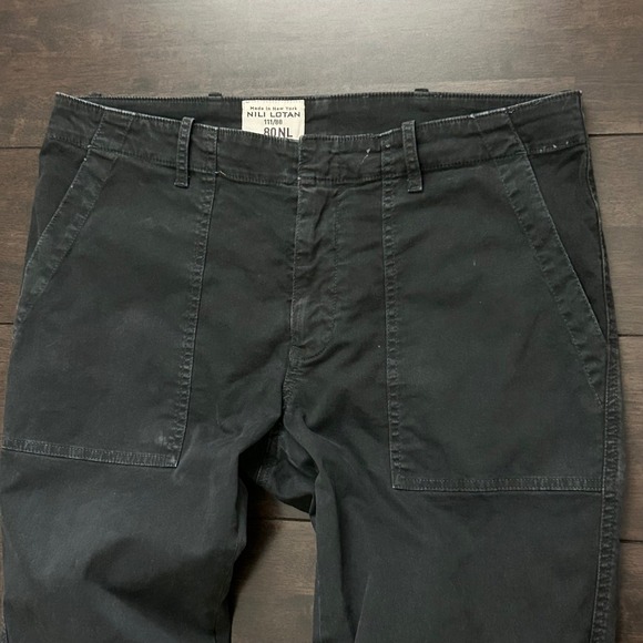 NILI LOTAN Womens Pants Cropped  Ankle Zip Gray Military 111/88 80NLSize 10 - Picture 3 of 11